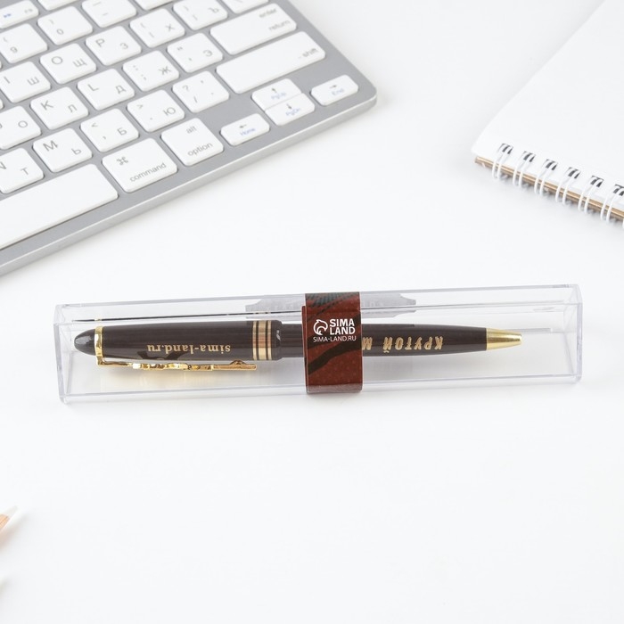 Ручка шариковая синяя паста 1.0 мм с фигурным клипом «Настоящему мужчине» пластик Ручка шариковая синяя паста 1.0 мм с фигурным клипом «Настоящему мужчине» пластик