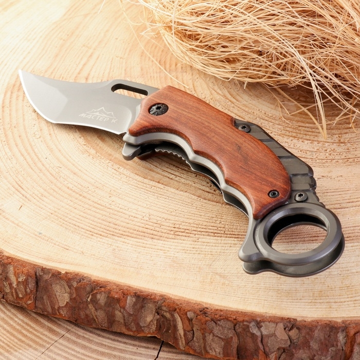 Нож складной Нож складной "Бумеранг" 18,2см, клинок 65мм/2,5мм, рукоять дерево