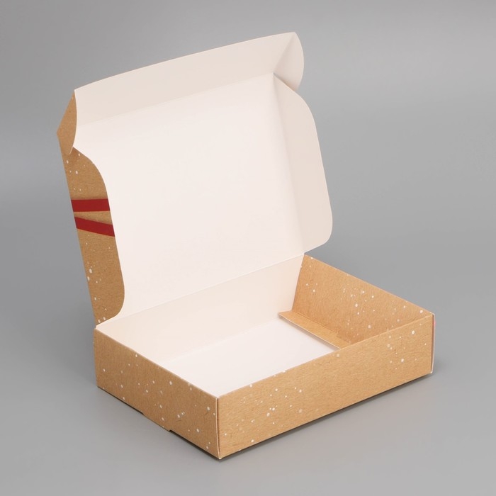 Коробка подарочная новогодняя складная &laquo;Посылка&raquo;, 21 х 15 х 5 см, Новый год