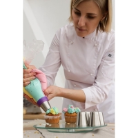 Набор кондитерский 12 предметов: 8 насадок d=3,7 см, адаптер d=4 см, 3 мешка 22×32 см, насадки МИКС Набор кондитерский 12 предметов: 8 насадок d=3,7 см, адаптер d=4 см, 3 мешка 22×32 см, насадки МИКС