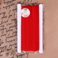 Кружево капроновое, 12 мм × 10 ± 1 м, цвет красный Кружево капроновое, 12 мм × 10 ± 1 м, цвет красный