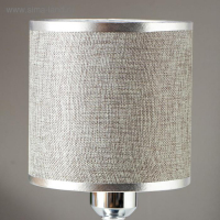 Лампа настольная "Санти" 1х40Вт Е27 хром 15х15х28 см RISALUX
