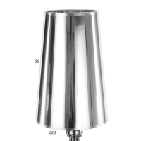 Торшер "Жардин" E27 40Вт серебро 30х30х170 см