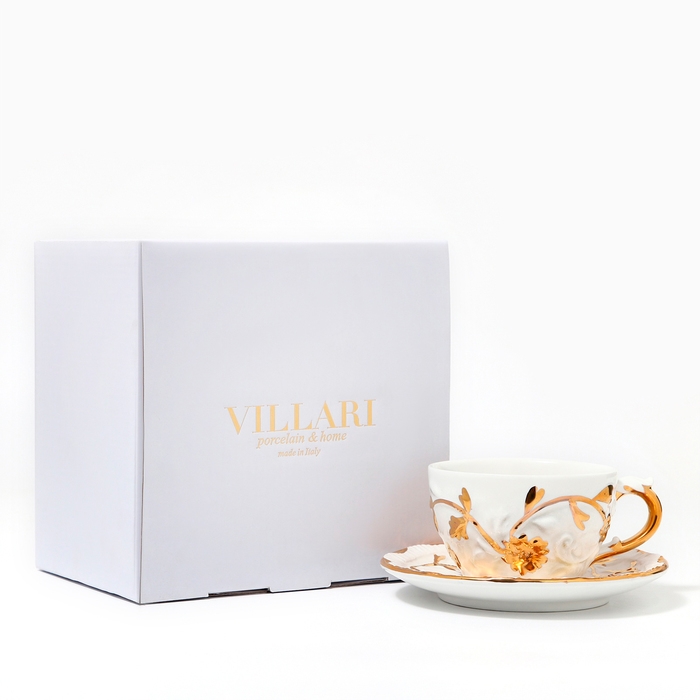 Чайная пара фарфор &laquo;Соната&raquo; чашка 200 мл, блюдце ⌀ 16 см