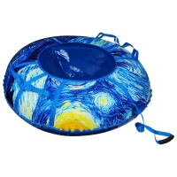 Тюбинг-ватрушка Winter Star &laquo;Звёздная ночь&raquo;, LED-подсветка, диаметр чехла 120 см