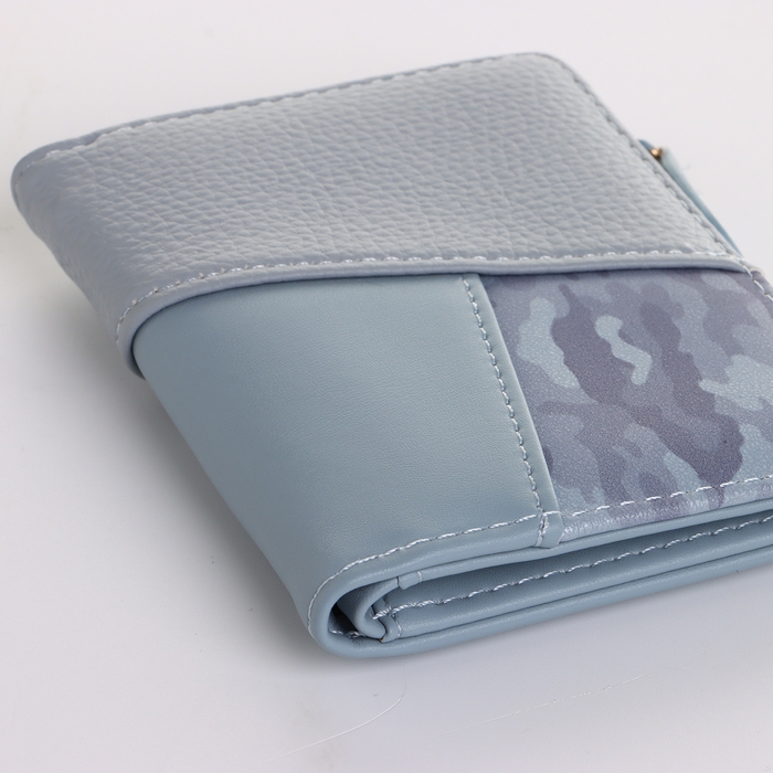 Кошелёк женский на кнопке, цвет голубой Кошелёк женский на кнопке, цвет голубой