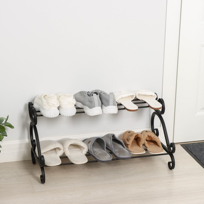 Подставка для обуви &laquo;Аскания&raquo;, 2 яруса, 70&times;32&times;36 см