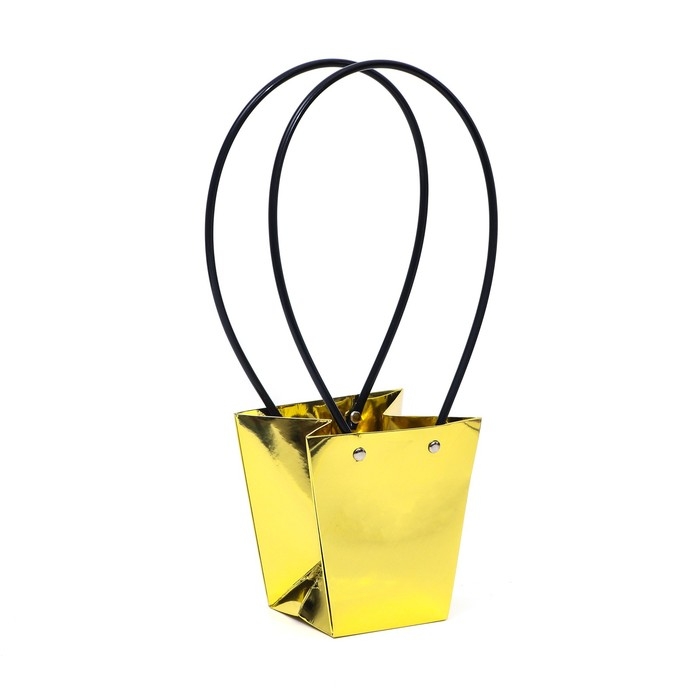 Сумка для цветов «Золото», влагостойкая, 12 x 12 - 8 x 8 - 12,5 см Сумка для цветов «Золото», влагостойкая, 12 x 12 - 8 x 8 - 12,5 см