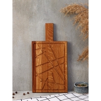 Доска разделочная и для подачи &laquo;Беличе&raquo;, 29&times;15&times;2 см, дуб