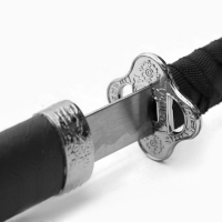 Сувенирное оружие «Катана Тошайо» 70 см, на подставке, ножны под змею, матовая, черная Сувенирное оружие «Катана Тошайо» 70 см, на подставке, ножны под змею, матовая, черная