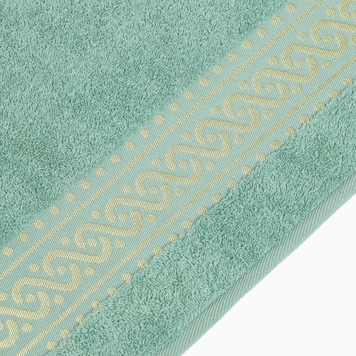 Полотенце махровое Pirouette, 70х130см, цвет зеленый, 420г/м2, хлопок