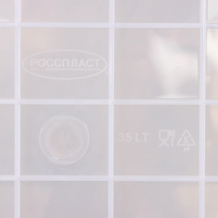 Контейнер для хранения «Мишка и котёнок», 35 л, 50,5×31,5×28 см, на колёсиках, прозрачный Контейнер для хранения «Мишка и котёнок», 35 л, 50,5×31,5×28 см, на колёсиках, прозрачный