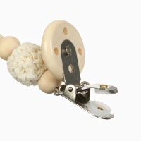 Держатель для соски - пустышки «Сердце», деревянный, цвет бежевый Держатель для соски - пустышки «Сердце», деревянный, цвет бежевый