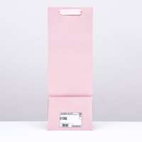 Пакет под бутылку &laquo;Розовый&raquo;, 13 x 36 x 10 см