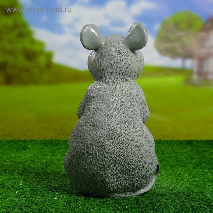 Садовая фигура Садовая фигура "Мышь" серая, 29,5см