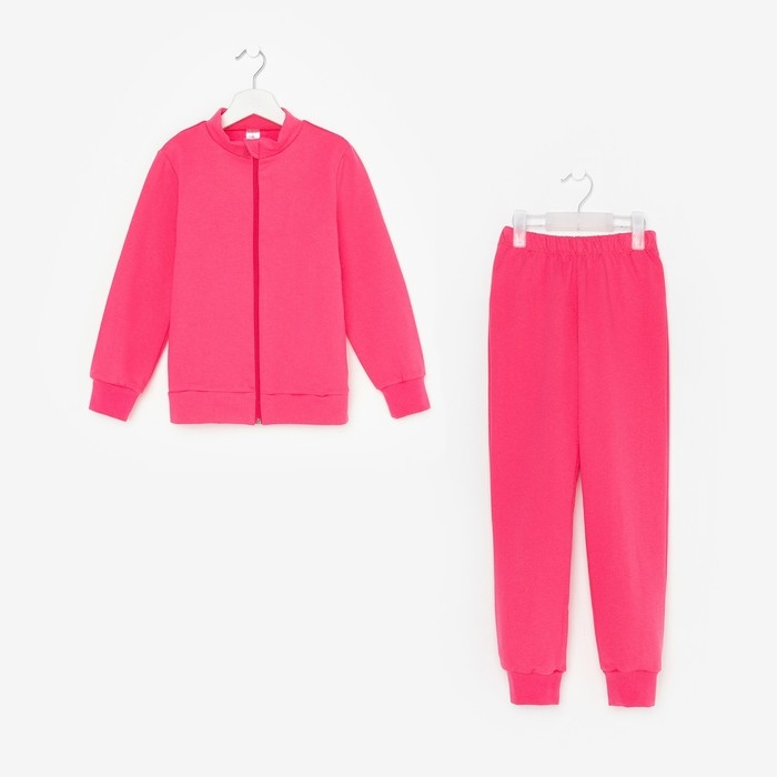 Костюм (джемпер, брюки) детский НАЧЁС, цвет фуксия, рост 92 см