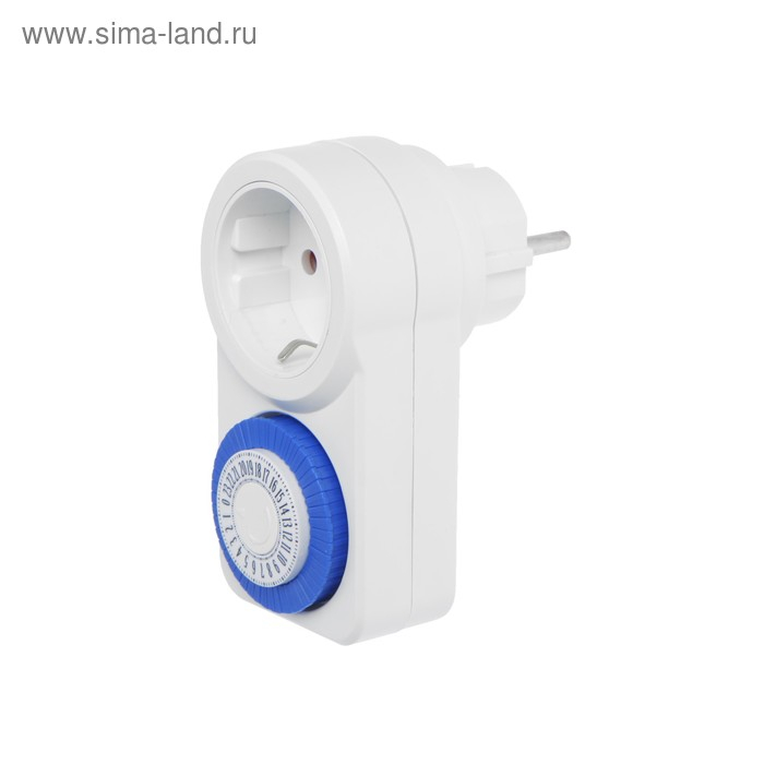 Розеточный механический таймер суточный Luazon Lighting, 16A, шаг 30 мин, 220 В Розеточный механический таймер суточный Luazon Lighting, 16A, шаг 30 мин, 220 В