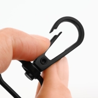 Карабин металлический, 45 × 25 мм / 20 × 3 мм, 5 шт, цвет чёрный Карабин металлический, 45 × 25 мм / 20 × 3 мм, 5 шт, цвет чёрный