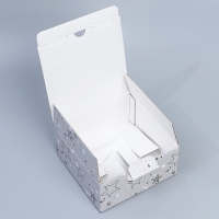 Коробка подарочная сборная, упаковка, &laquo;Звёзды&raquo;, 15 х 15 х 7 см