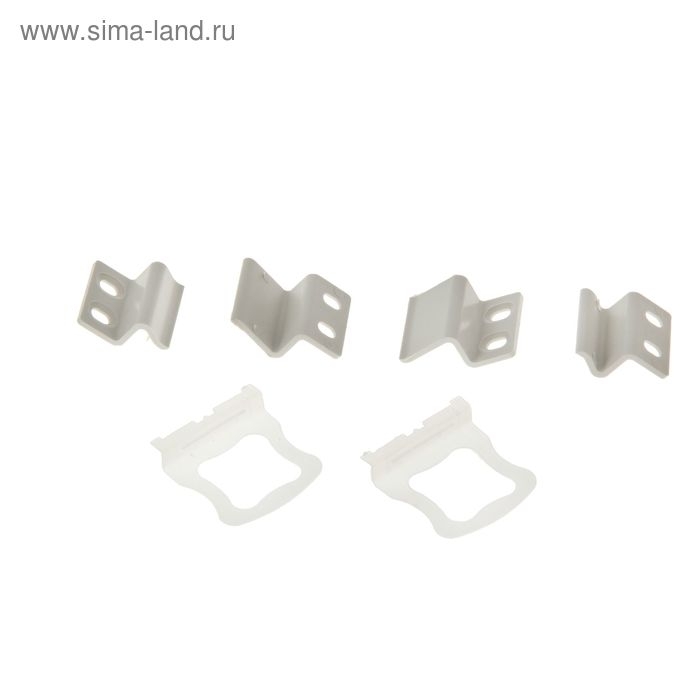 Набор креплений и ручек для москитной сетки, белый Набор креплений и ручек для москитной сетки, белый