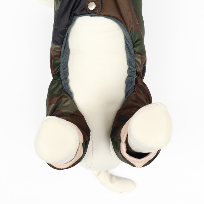 Комбинезон зимний для животных &laquo;Камуфляж&raquo;, 3XL (ДС 36-38, ОГ 48-52 см, ОШ 36-37 см), микс