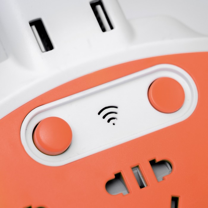 Бра с розетками Бра с розетками "Модерни" LED 5Вт бело-оранжевый 15,5х3,4х42 см