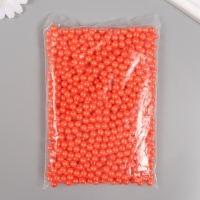 Набор бусин "Жемчуг" d 8 мм, 250 гр, морковный