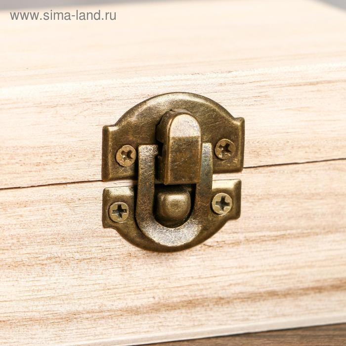 Шкатулка дерево для росписи Шкатулка дерево для росписи "Прямоугольная" 7,4х11,5хх4,7 см