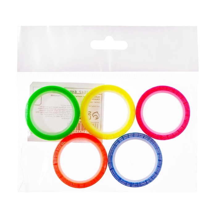 Набор 5 штук текстовыделительная клейкая лента 6мм х 5м, 5 цветов флуор (отклеиваемая) Набор 5 штук текстовыделительная клейкая лента 6мм х 5м, 5 цветов флуор (отклеиваемая)