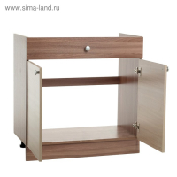 Шкаф напольный под мойку 800х420х810 Ясень шимо темный/Светлый