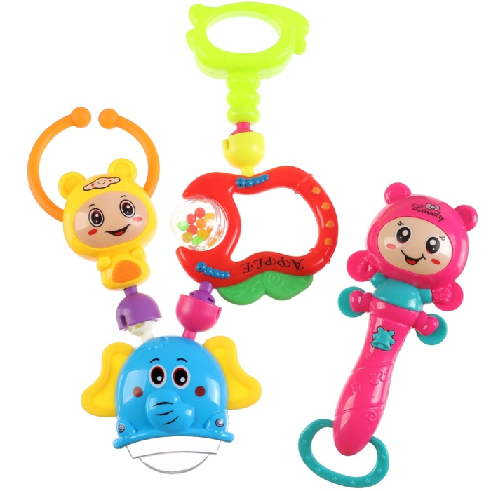 Набор погремушек &laquo;Собери меня&raquo;, 5 шт., яркие цвета, Крошка Я
