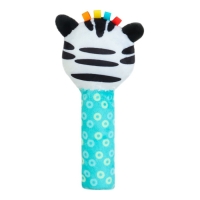 Игрушка - пищалка "Зебра" с погремушкой