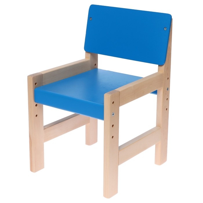 Стул регулируемый береза &laquo;Василек&raquo;, цвет синий