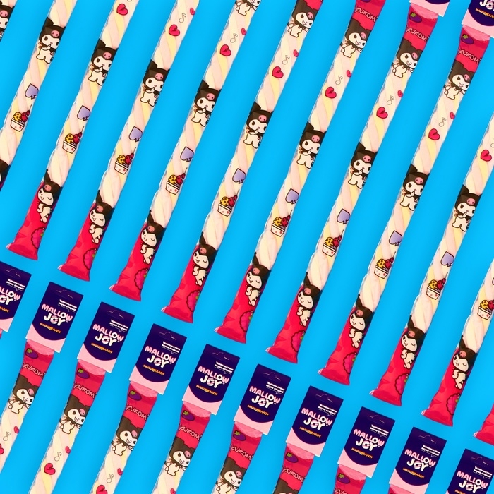 Маршмеллоу "KUROMI MALLOW JOY", в форме косички, 25 г