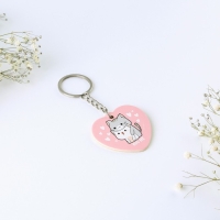 Брелок для ключей, значок, сувенир &laquo;Кусь - это по любви&raquo;, набор, 8,3 х 12 см.