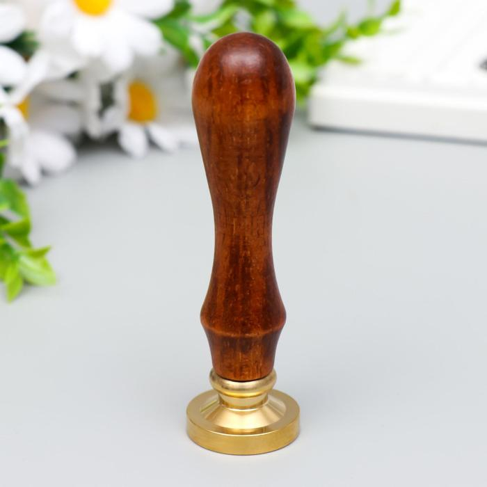 Печать для сургуча с деревянной ручкой Печать для сургуча с деревянной ручкой "Череп и кости" 9х2,5х2,5 см