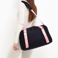 Сумка женская спорт &laquo;Классика&raquo;, 40х25х18 см, отд на молн, дл ремень, чёрный цвет