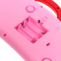 Пианино &laquo;Весёлые зверята&raquo;, звук, цвет розовый