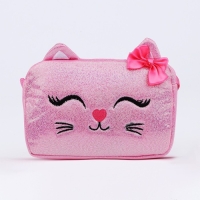 Сумка детская на молнии, длинный ремень, цвет розовый Сумка детская на молнии, длинный ремень, цвет розовый