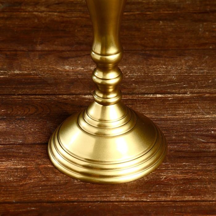 Подсвечник Подсвечник "Волдо" алюминий 14х14х35 см