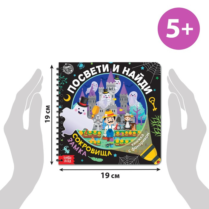 Секретная книга с фонариком &laquo;Посвети и найди. Сокровища замка&raquo;