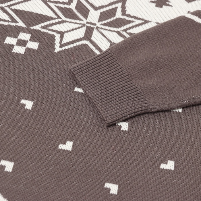 Новый год. Джемпер вязаный детский KAFTAN Scandinavia размер 30 (98-104 см), серый