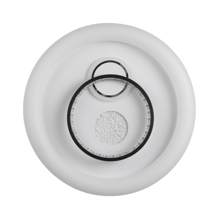 Светильник "Инеро" LED 120Вт бело-чёрный 49х49х7 см