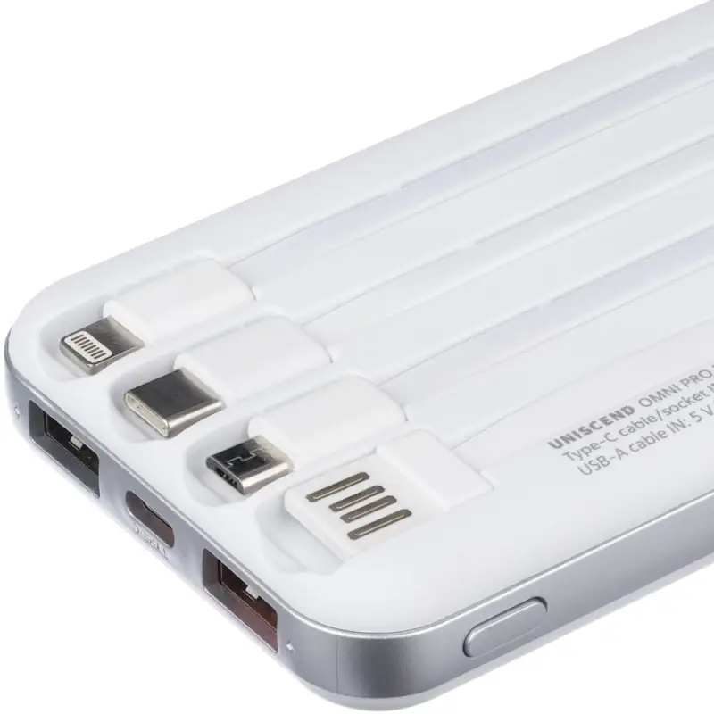 Внешний аккумулятор Omni Pro 10000 мАч, белый Внешний аккумулятор Omni Pro 10000 мАч, белый