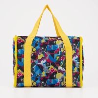 Термосумка на молнии 13 л, цвет синий/жёлтый