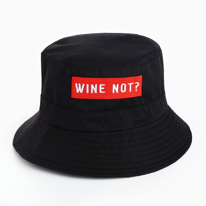 Панама Wine not, цвет чёрный Панама Wine not, цвет чёрный