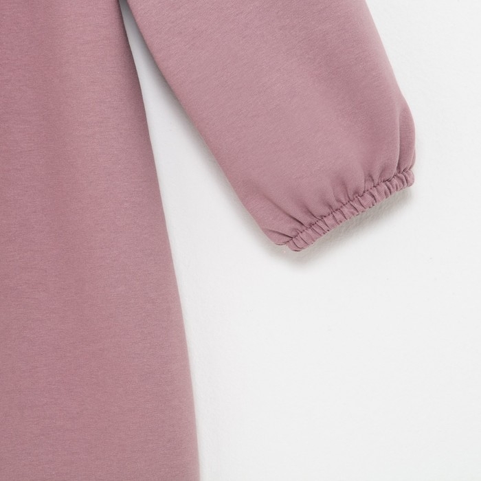 Платье для девочки с рюшей KAFTAN "Basic line", размер 32 (110-116), цвет сиреневый