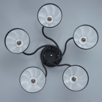 Люстра "Ариса" 5хЕ27 40Вт чёрный 56х56х22 см BayerLux