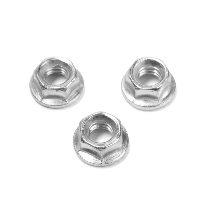 Гайка ТУНДРА, с фланцем, DIN 6923, класс прочности 8, оцинкованная, М5, 1 кг Гайка ТУНДРА, с фланцем, DIN 6923, класс прочности 8, оцинкованная, М5, 1 кг