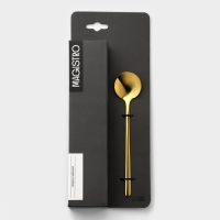 Набор чайных ложек из нержавеющей стали Magistro Desire, длина 13,5 см, 6 шт, цвет золото Набор чайных ложек из нержавеющей стали Magistro Desire, длина 13,5 см, 6 шт, цвет золото